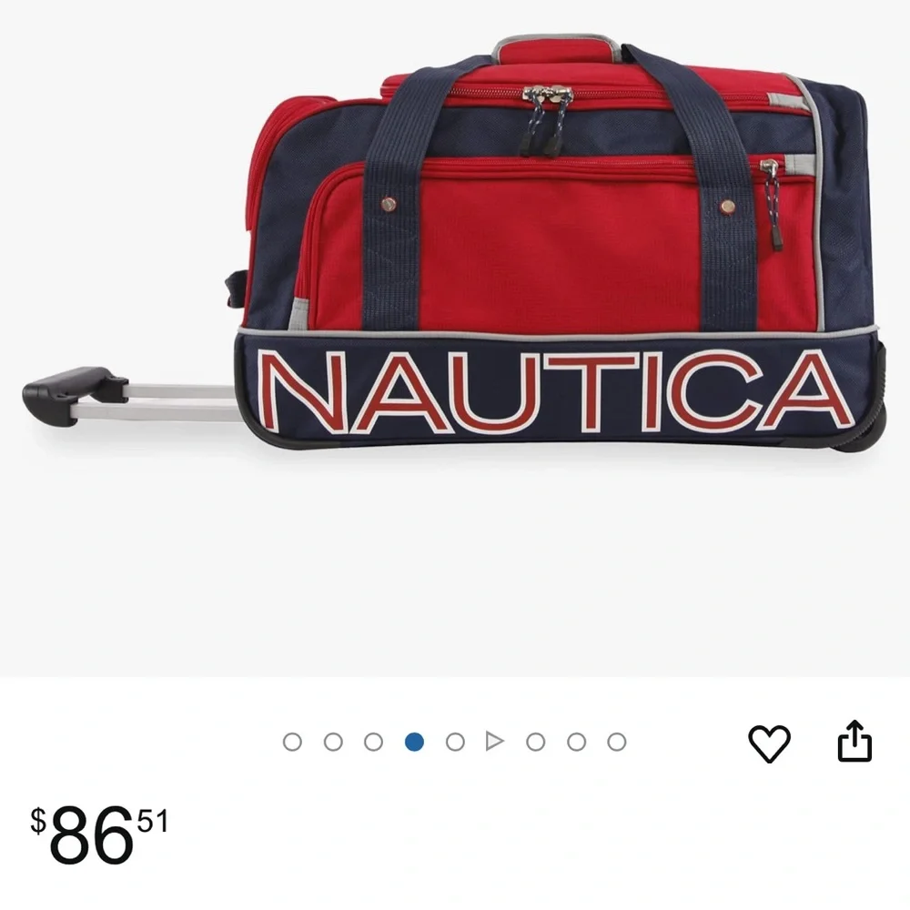 Nautica Red and Navy Men's Bag - Picture 15 of 15
